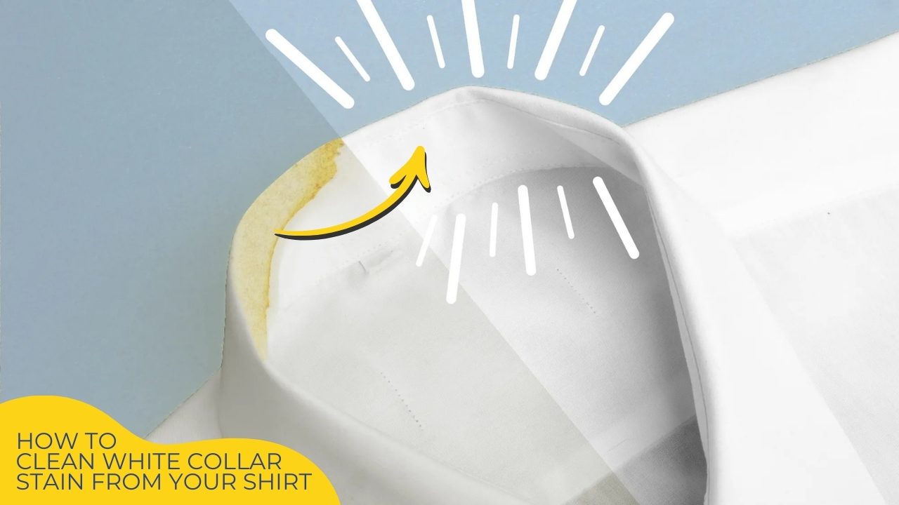 clean white collar stain